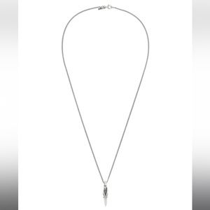 Emanuele Bicocchi SSENSE Exclusive Silver Dagger Pendant Necklace